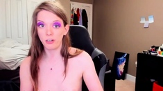 Kinky Hot TGirl Jade49 on Webcam Part 3