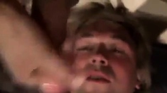 Fucking The Twink's Mouth And Cumming On His Face