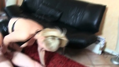 Sexy amateur blonde blowjob amp cumshot HD
