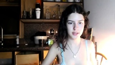 Tattoed Amateur Webcam Girl Hot Dildo Action Masturbation