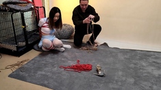 Cute Chinese Girl Tied In Tight Bondage