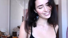 Shy brunette homemade amateur webcam teen