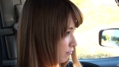 Asian japanese amateur has deep throat