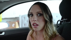 Nasty MILF sucked my dick in the car and she liked it